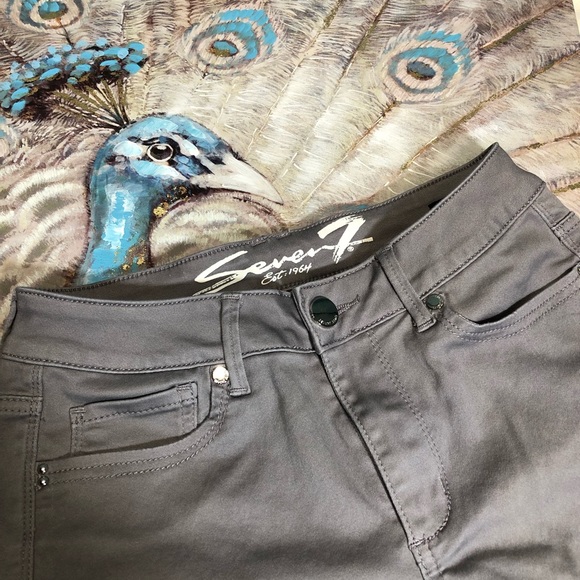 Seven7 Denim - Seven Hi Rise Skinny Grey Jeans Size 6